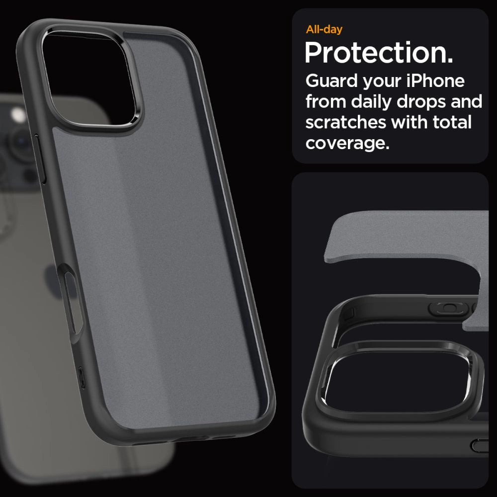 Spigen Ultra Hybrid iPhone 16 Pro Case - Black_10