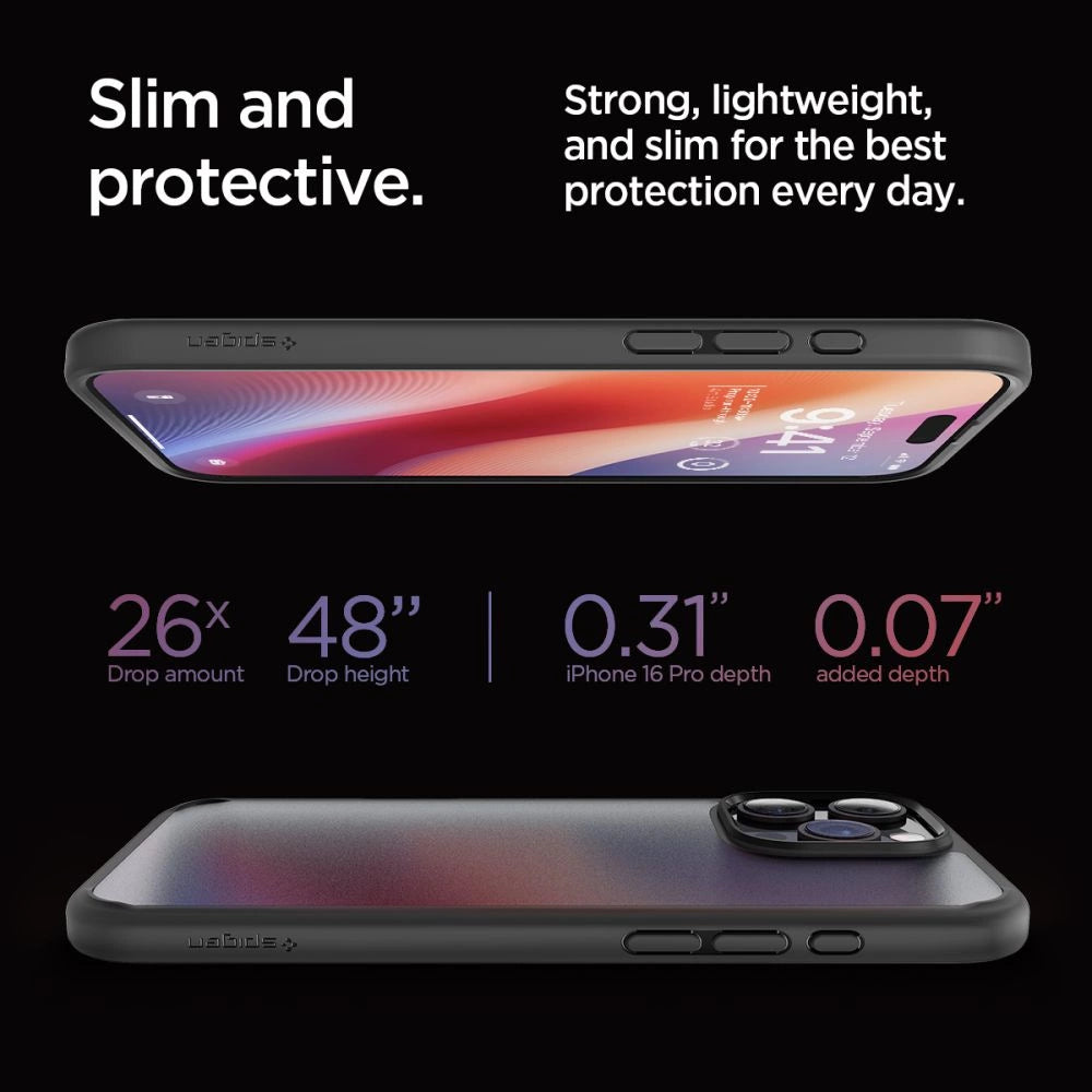 Spigen Ultra Hybrid iPhone 16 Pro Case - Black_11