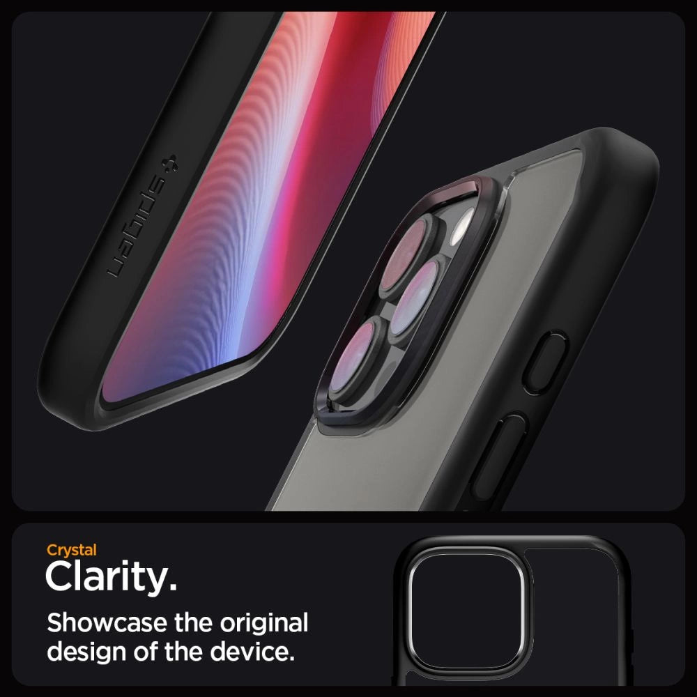 Spigen Ultra Hybrid iPhone 16 Pro Case - Matte Black_11