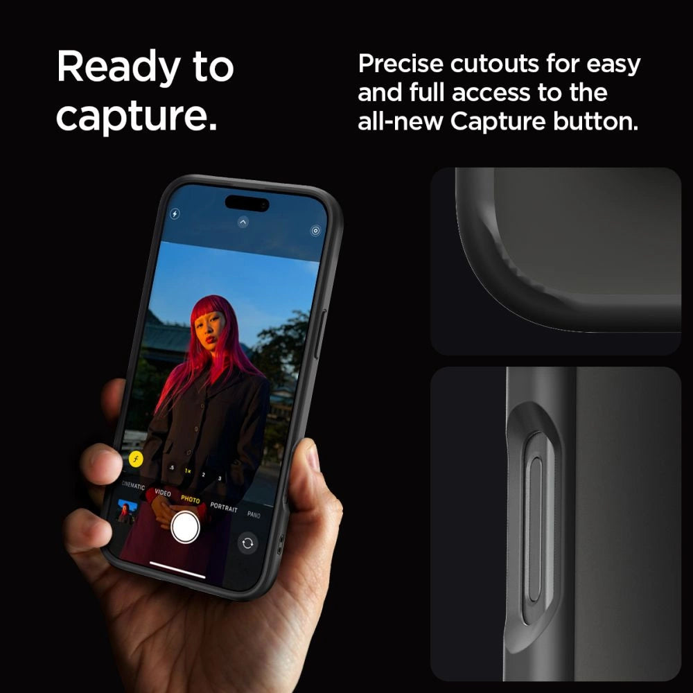 Spigen Ultra Hybrid iPhone 16 Pro Case - Matte Black_12