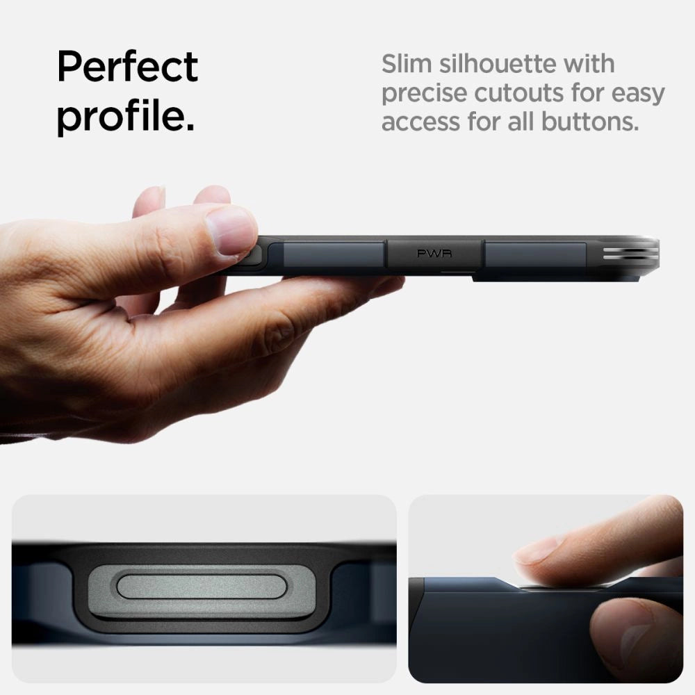 Spigen Tough Armor MagSafe Case with Stand for iPhone 16 Pro - Dark Gray_12