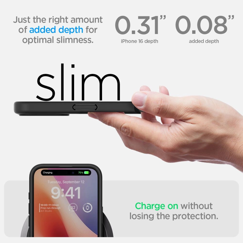 Spigen Ultra Hybrid iPhone 16 Plus Case - Matte Black_11