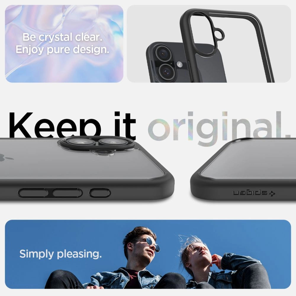 Spigen Ultra Hybrid iPhone 16 Plus Case - Matte Black_8
