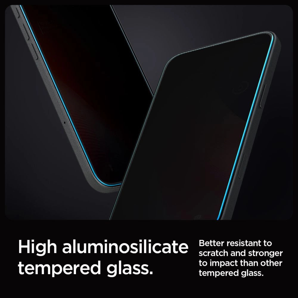 Spigen Glas.tR EZ Fit Privacy Tempered Glass for iPhone 16 Pro Max - 2 pcs._9