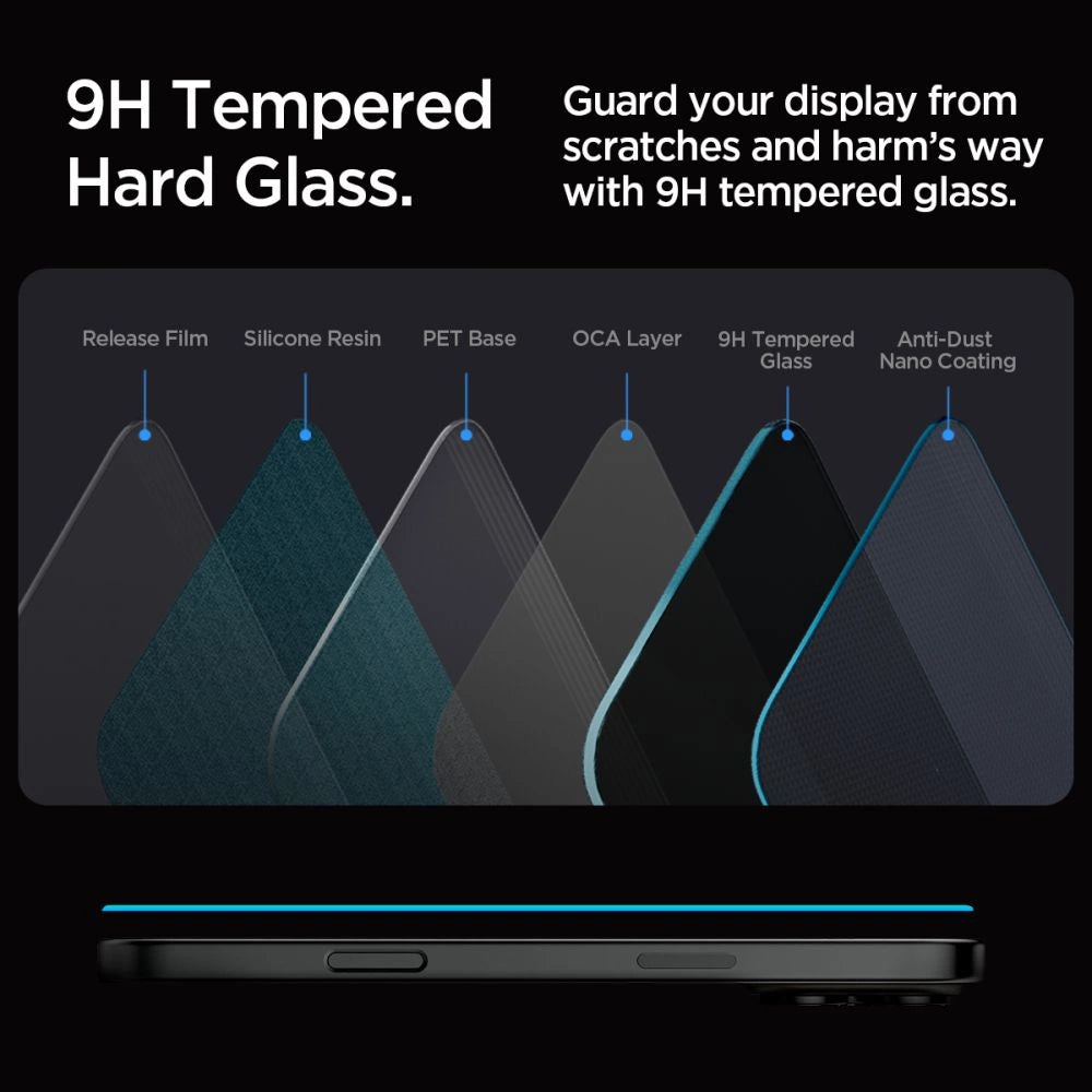 Spigen Glas.tR EZ Fit Privacy Tempered Glass for iPhone 16 Pro Max - 2 pcs._10
