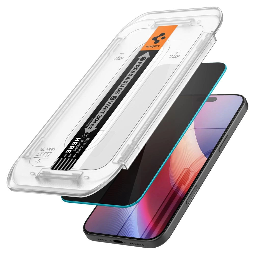 Spigen Glas.tR EZ Fit Privacy Tempered Glass for iPhone 16 Pro Max - 2 pcs._1