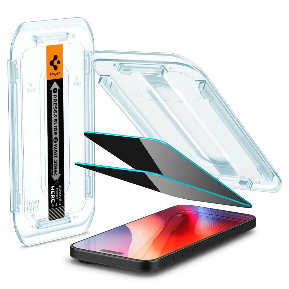 Spigen Glas.tR EZ Fit Privacy Tempered Glass for iPhone 16 Pro Max - 2 pcs._8