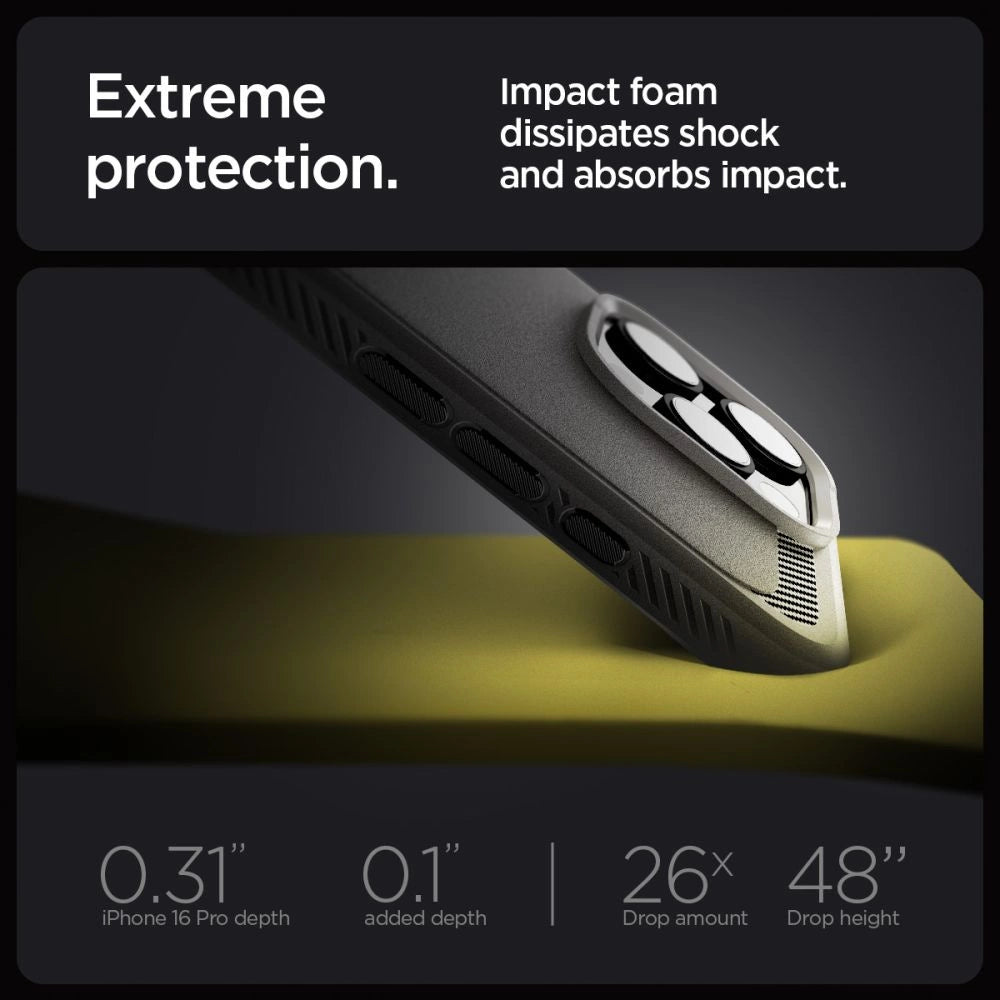 Spigen Rugged Armor MagSafe Case for iPhone 16 Pro Max - Gray_10