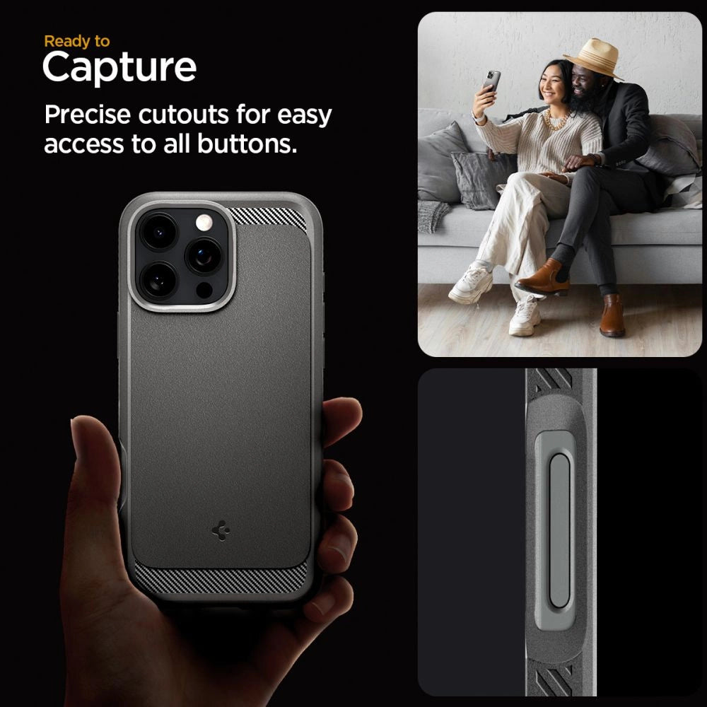 Spigen Rugged Armor MagSafe Case for iPhone 16 Pro Max - Gray_12