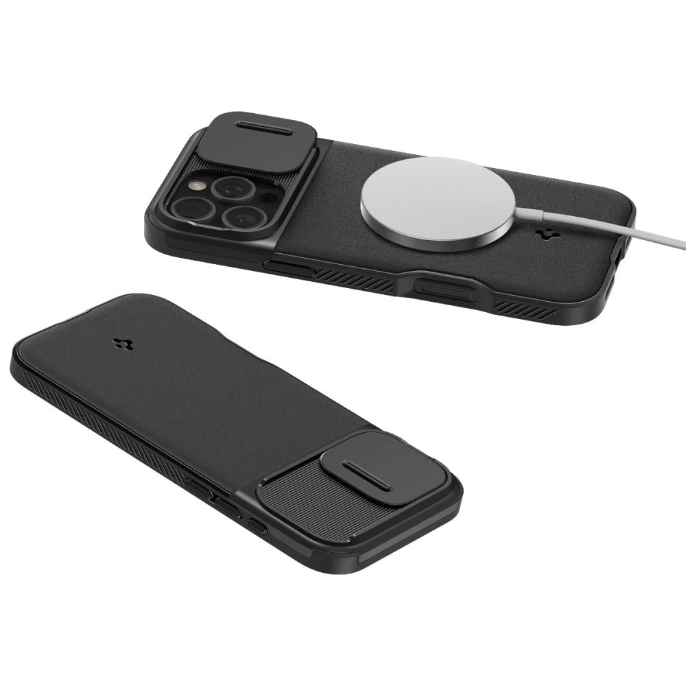 Spigen Optik Armor Mag Case with MagSafe for iPhone 16 Pro Max - Black_6