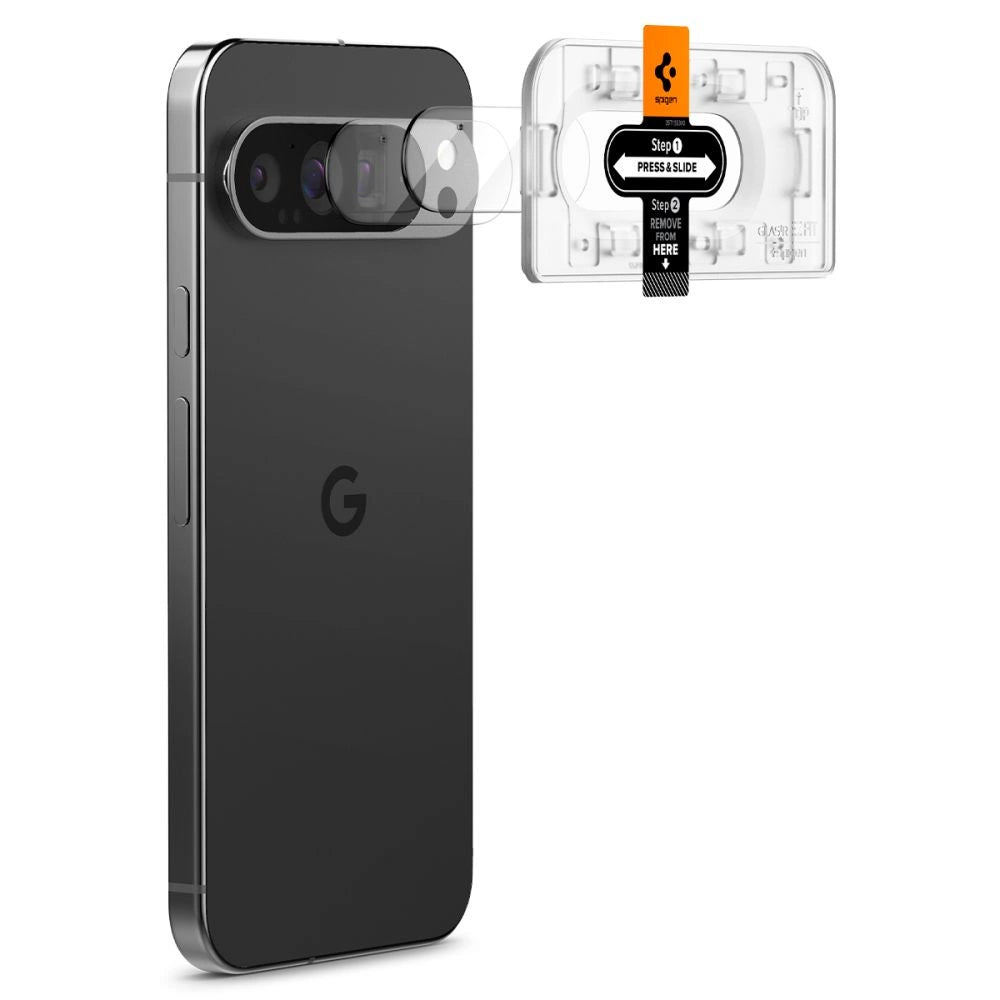 Spigen Optik.tR Ez Fit Tempered Glass Camera Screen Protector for Google Pixel 9 Pro (2-Pack)_9