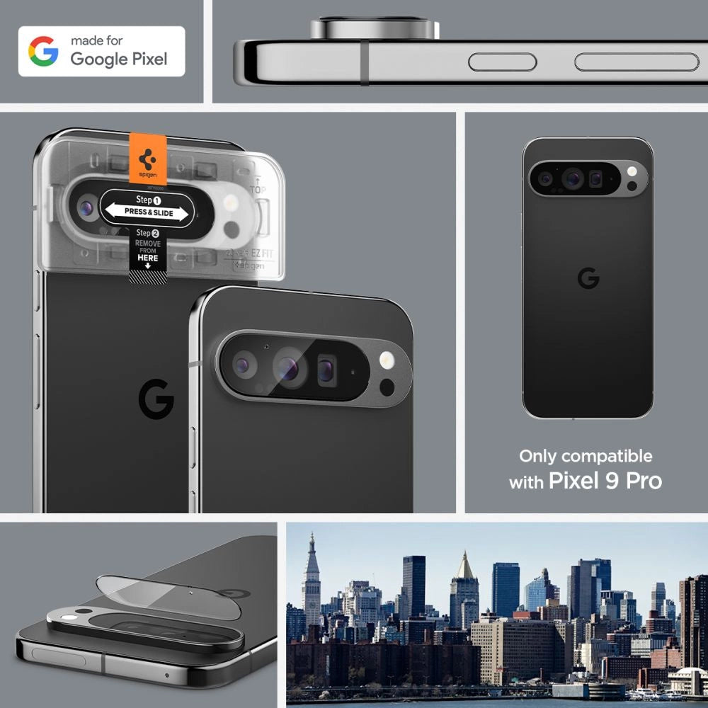 Spigen Optik.tR Ez Fit Tempered Glass Camera Screen Protector for Google Pixel 9 Pro (2-Pack)_10