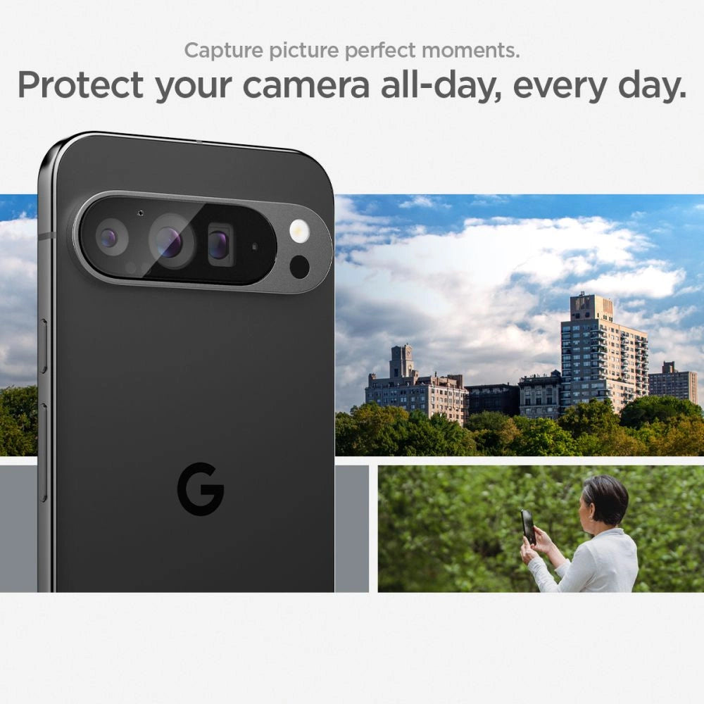 Spigen Optik.tR Ez Fit Tempered Glass Camera Screen Protector for Google Pixel 9 Pro (2-Pack)_11