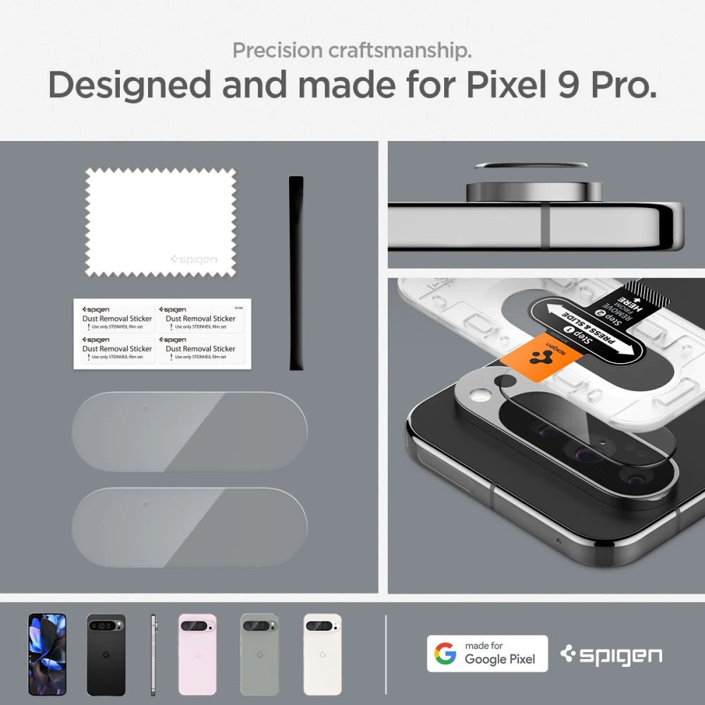 Spigen Optik.tR Ez Fit Tempered Glass Camera Screen Protector for Google Pixel 9 Pro (2-Pack)_15