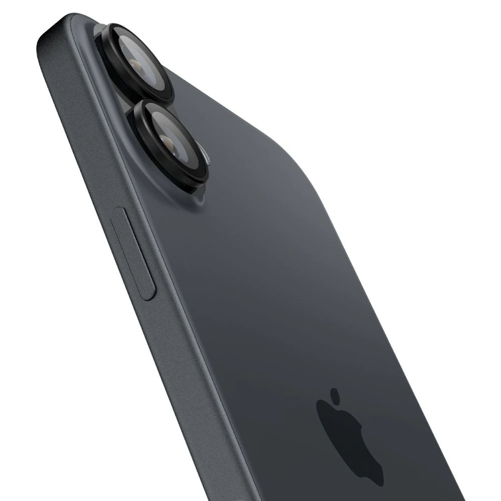 Tempered Glass for Spigen Glass tR EZ Fit Optik Pro for iPhone 16 Plus Camera (2 pcs.) - Black_3
