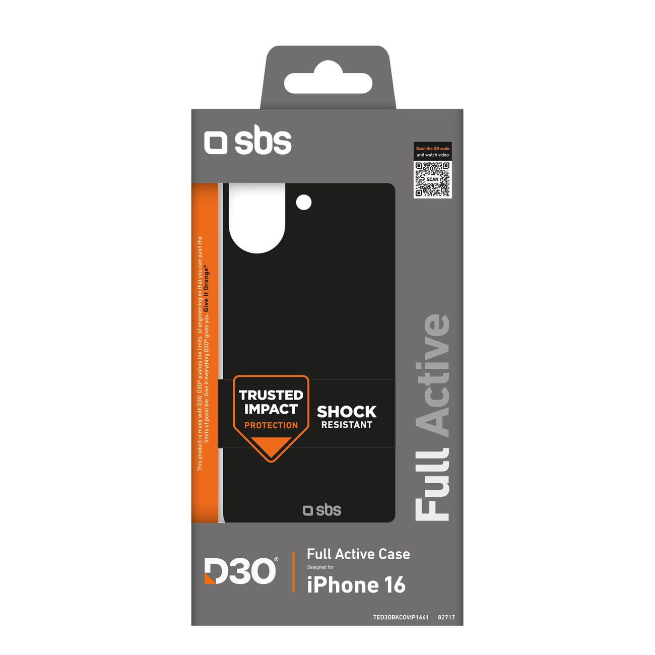SBS Full Active D3O iPhone 16 Case - Black_1