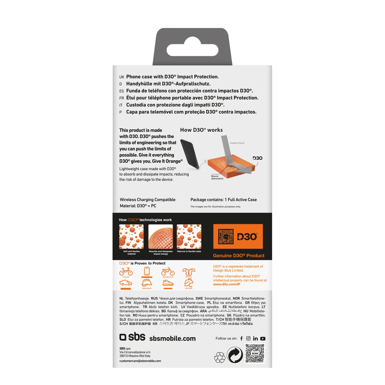 SBS Full Active D3O Case for iPhone 16 Pro Max - Black_2