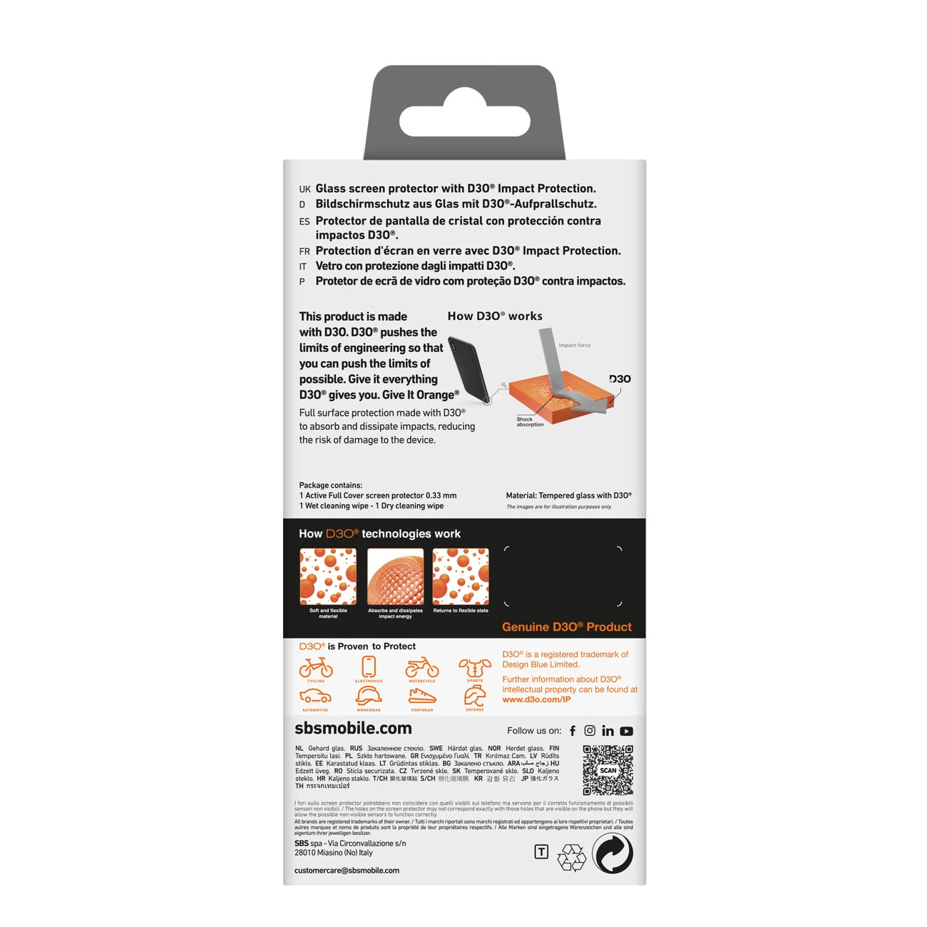 SBS Extreme Mag D3O MagSafe Case for iPhone 16 Plus - Transparent_2