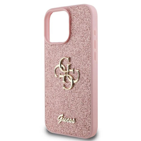 Guess Fixed Glitter Big 4G Case for iPhone 16 Pro - Pink_5