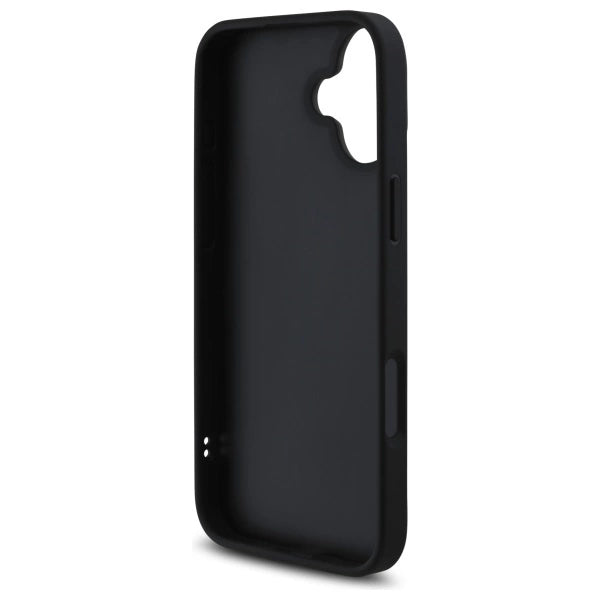 Guess Quilted Metal Logo iPhone 16 Plus Case - Black_6