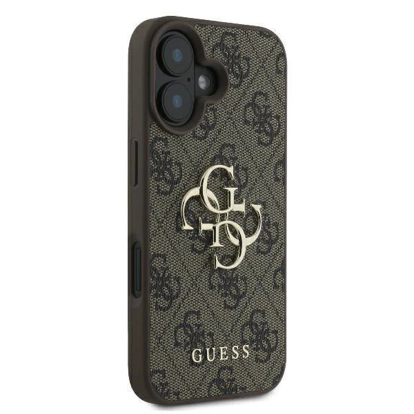 Guess 4G Big Logo iPhone 16 Case - Brown_3