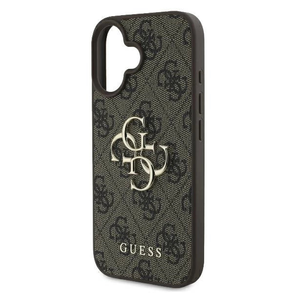 Guess 4G Big Logo iPhone 16 Case - Brown_5