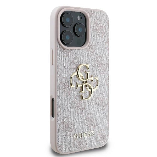Guess 4G Big Logo iPhone 16 Pro Max Case - Pink_3