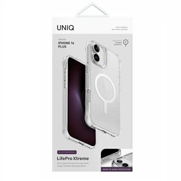 Uniq LifePro Xtreme Magclick Charging iPhone 16 Plus Case - Transparent_3