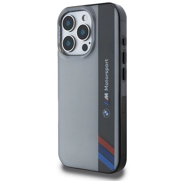 BMW Motosport IML Vertical Stripe iPhone 16 Pro Case - Gray_1
