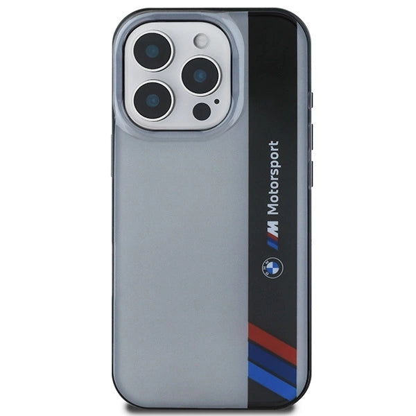 BMW Motosport IML Vertical Stripe iPhone 16 Pro Case - Gray_2