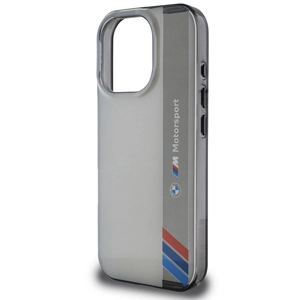 BMW Motosport IML Vertical Stripe iPhone 16 Pro Case - Gray_5