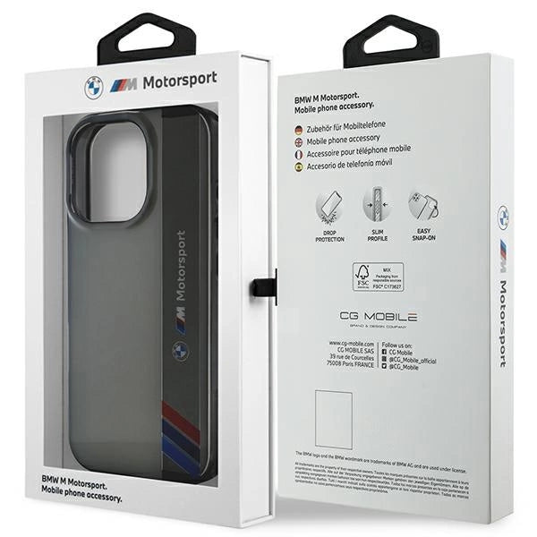 BMW Motosport IML Vertical Stripe iPhone 16 Pro Case - Gray_7
