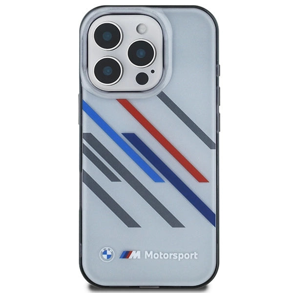 BMW Motosport IML Random Stripes iPhone 16 Pro Case - Gray_2