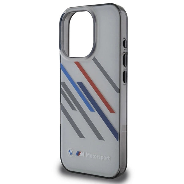 BMW Motosport IML Random Stripes iPhone 16 Pro Case - Gray_5