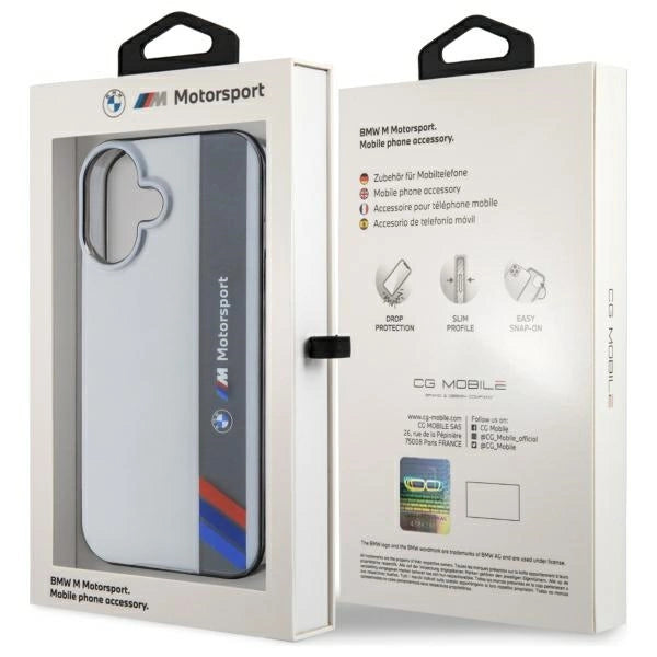 BMW Motosport IML Vertical Stripe iPhone 16 Case - Gray_7