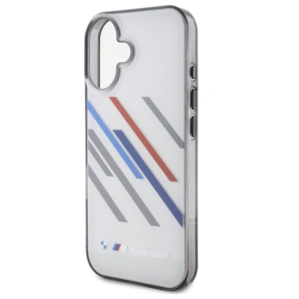BMW Motosport IML Random Stripes iPhone 16 Case - Gray_5