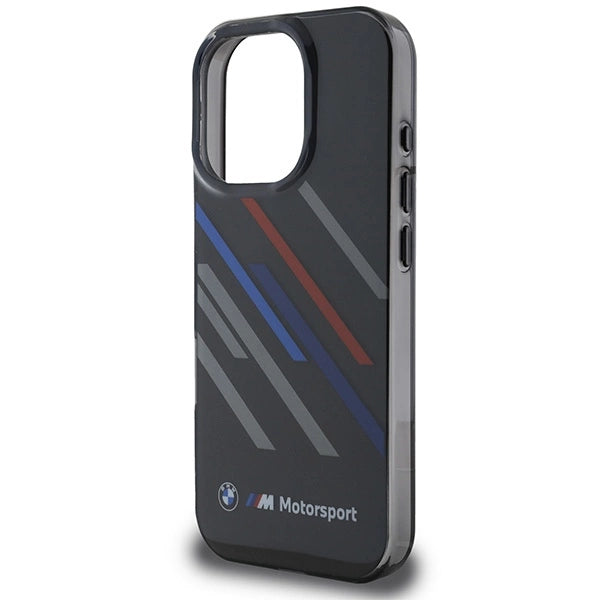 BMW Motosport IML Random Stripes iPhone 16 Pro Max Case - Black_5