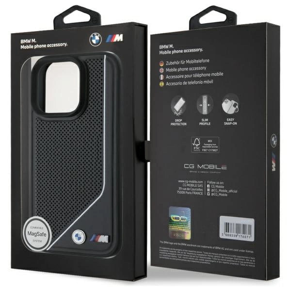 BMW M Perforated Twisted Line MagSafe case for iPhone 16 Pro - black_7