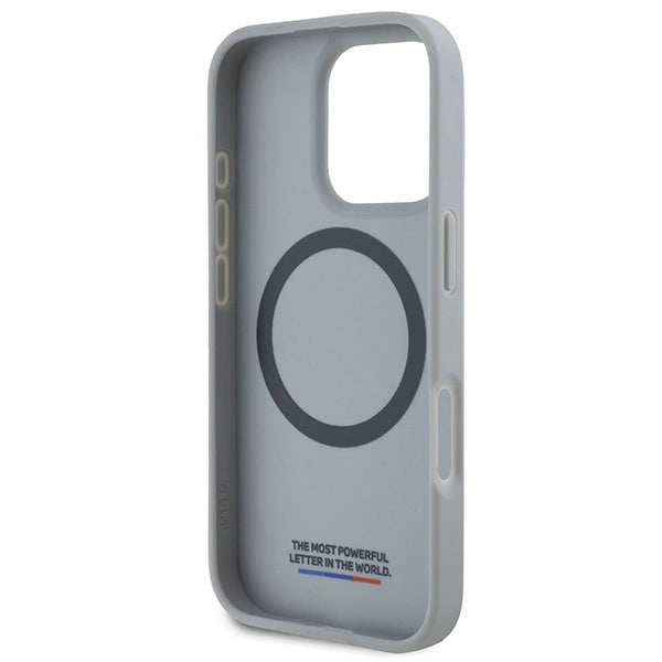 BMW M Carbon Tricolor Line MagSafe Case for iPhone 16 Pro - Gray_6