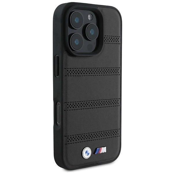 BMW M Perforated And Stitched Line MagSafe case for iPhone 16 Pro - black_3