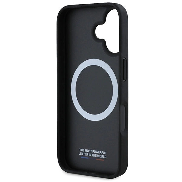 BMW M Perforated Tricolor Line MagSafe Case for iPhone 16 Plus - Black_6