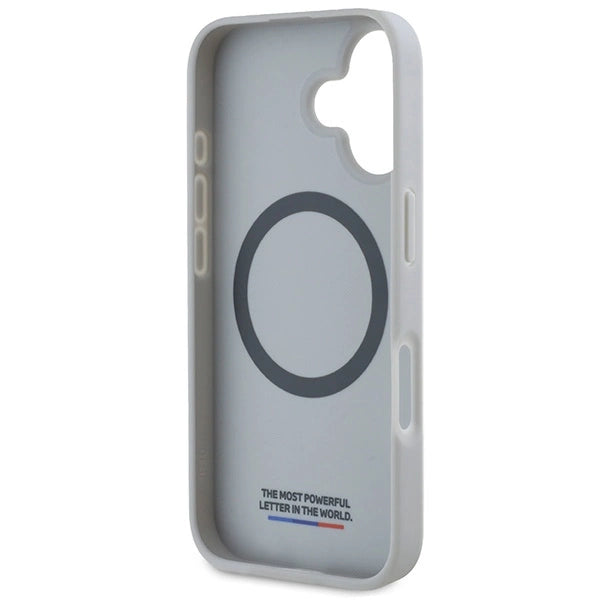 BMW M Carbon Tricolor Line MagSafe iPhone 16 Case - Gray_6