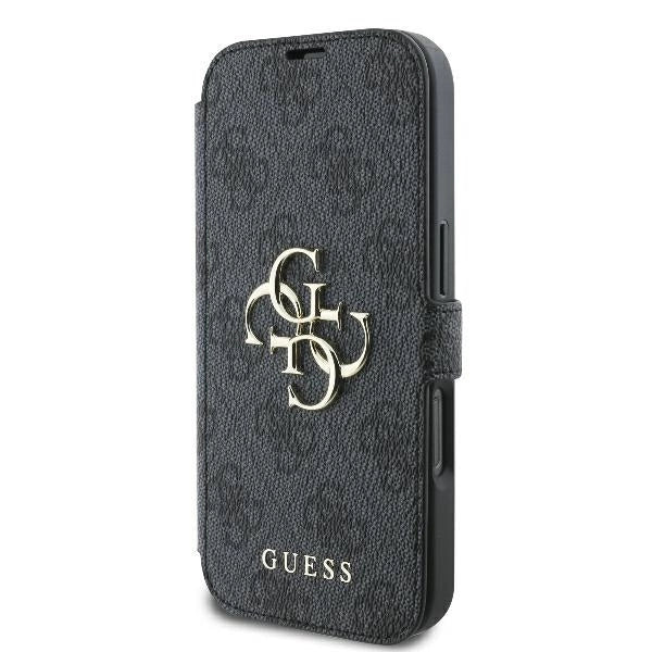 Guess 4G Metal Logo iPhone 16 Pro Case - Black_1