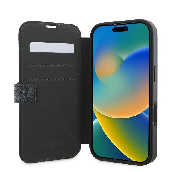 Guess 4G Metal Logo iPhone 16 Pro Case - Black_5