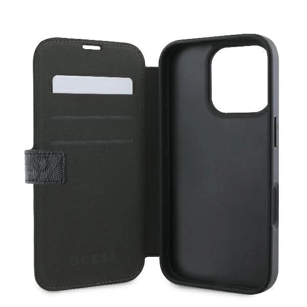 Guess 4G Metal Logo iPhone 16 Pro Case - Black_6