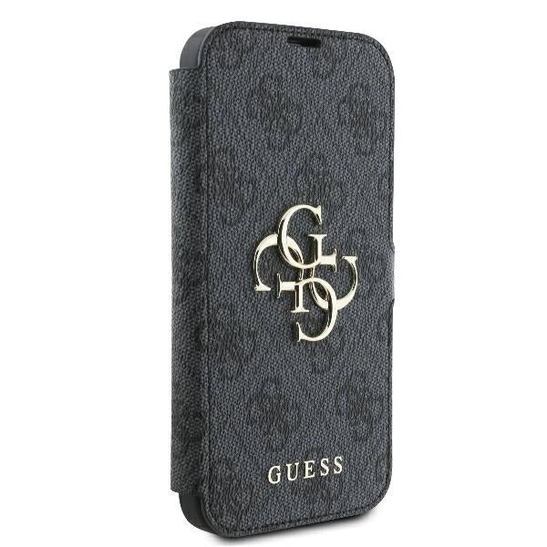 Guess 4G Metal Logo iPhone 16 Case - Black_3