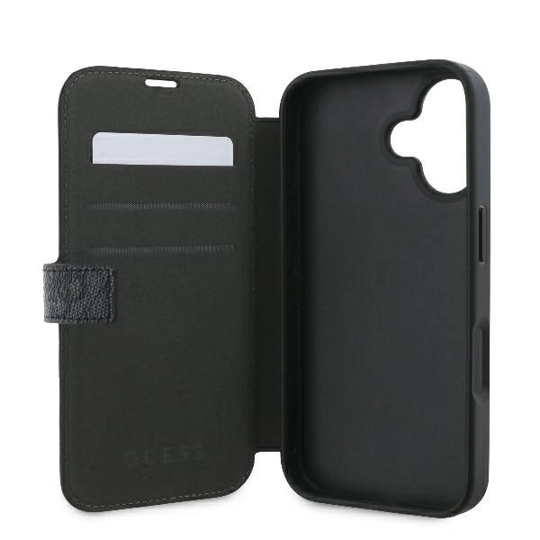 Guess 4G Metal Logo iPhone 16 Case - Black_6