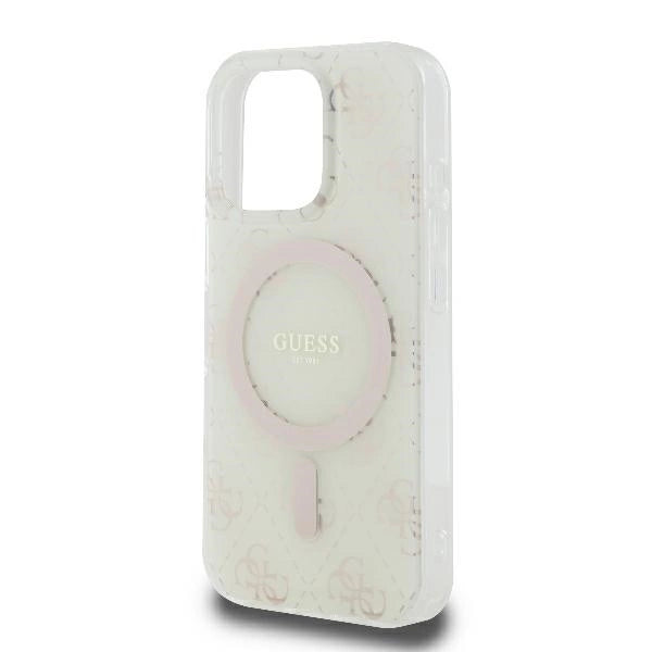 Guess IML 4G Background MagSafe iPhone 16 Pro Case - White_5