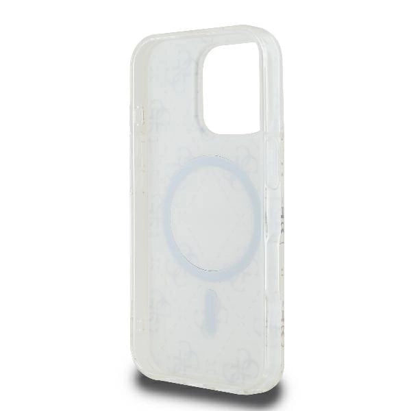 Guess IML 4G Background MagSafe iPhone 16 Pro Case - White_6