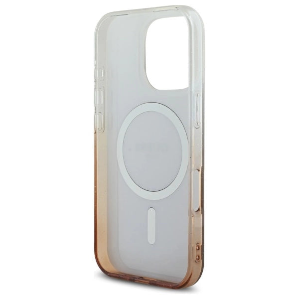 Guess IML Glitter Gradient MagSafe iPhone 16 Pro Case - Brown_6
